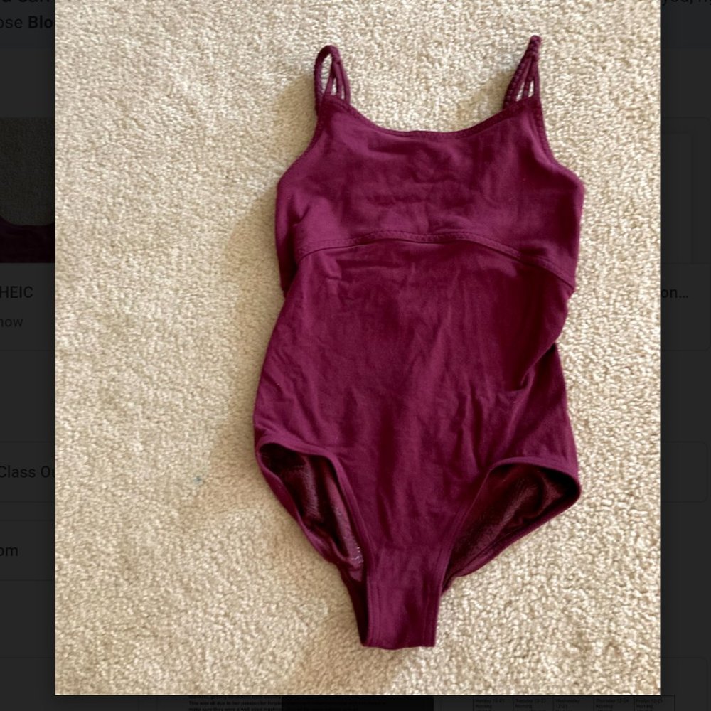 Ivivva Burgandy Leotard
